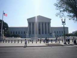 The Supreme Court of the United States (SCOTUS), with protestors against the death penalty