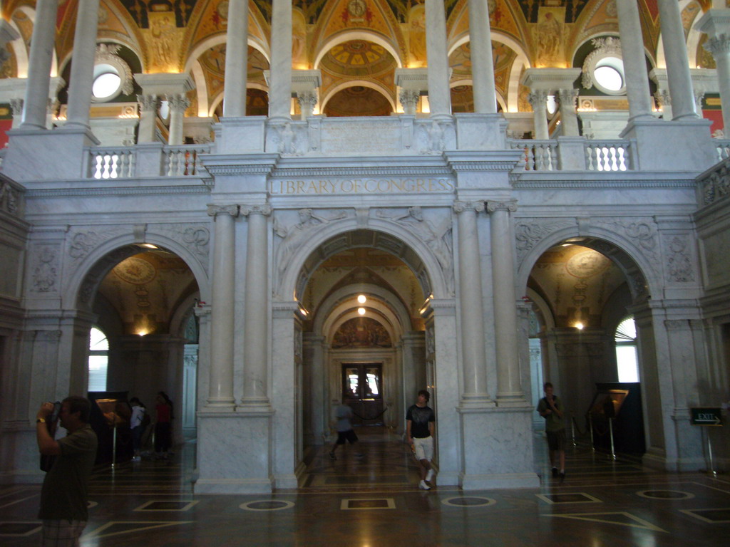 The Great Hall of the Thomas Jefferson Building of the Library of Congress