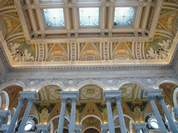 The ceiling of the Thomas Jefferson Building of the Library of Congress