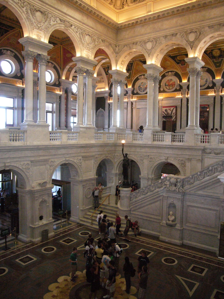 The Great Hall of the Thomas Jefferson Building of the Library of Congress