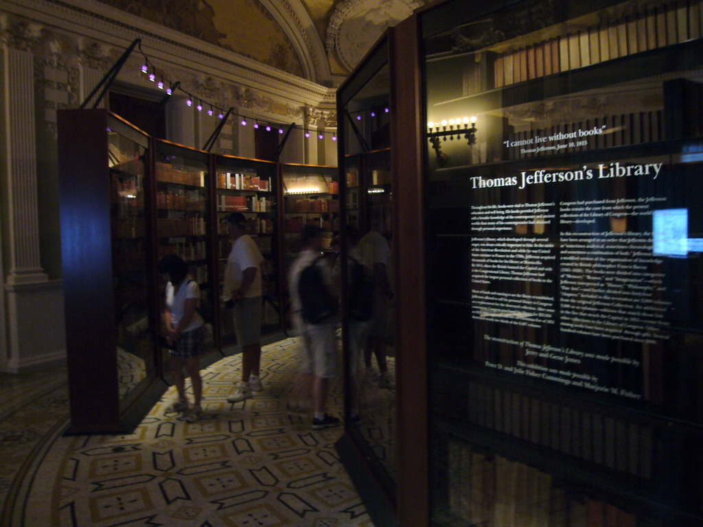 Thomas Jefferson`s Library, in the Thomas Jefferson Building of the Library of Congress