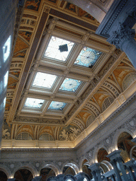 The ceiling of the Thomas Jefferson Building of the Library of Congress