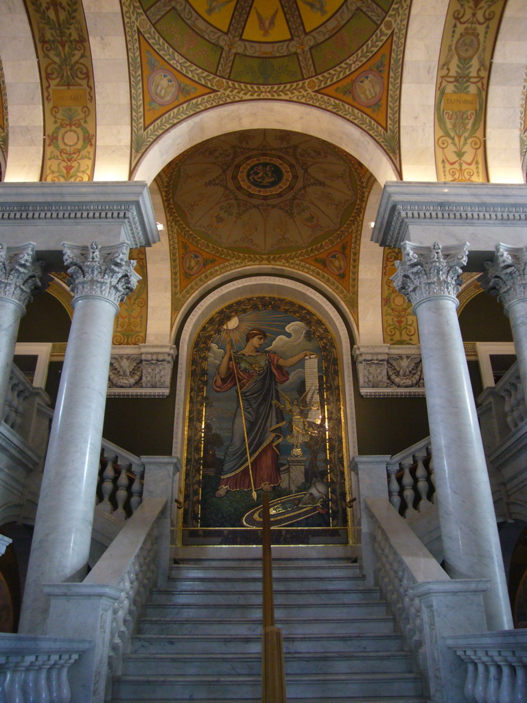 Staircase in the Thomas Jefferson Building of the Library of Congress