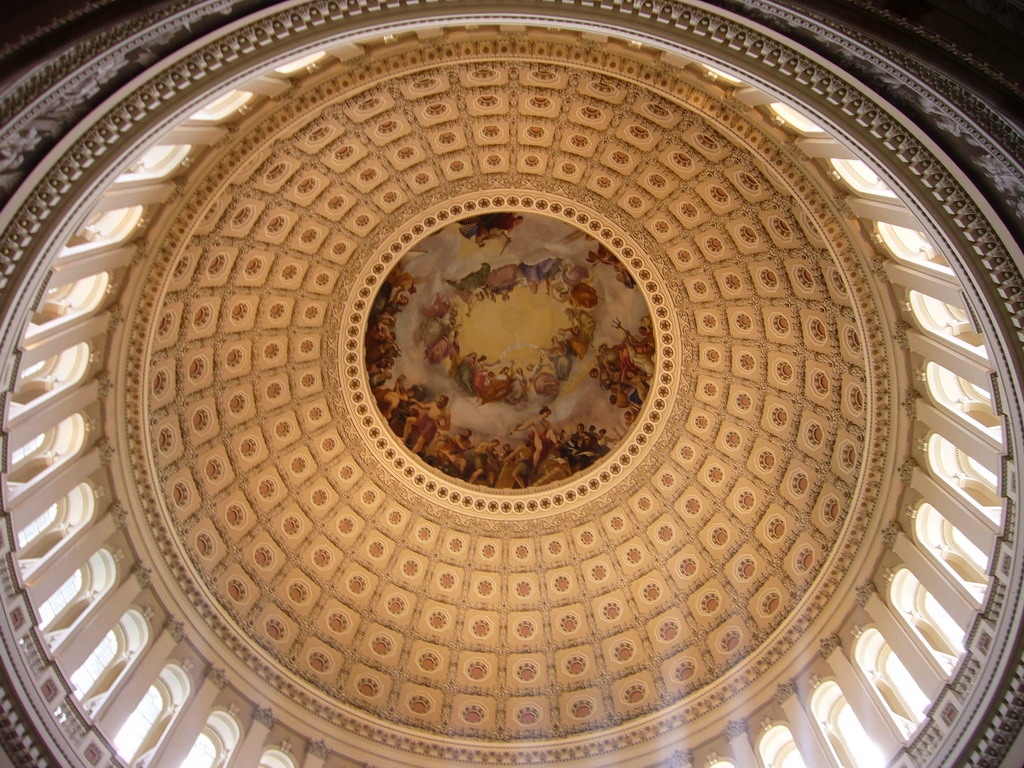The Dome of the U.S. Capitol, from inside