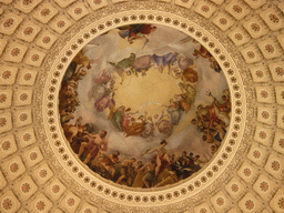 The fresco `The Apotheosis of Washington`, inside the Dome of the U.S. Capitol