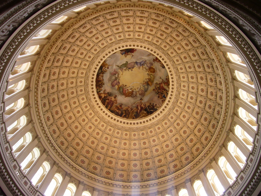 The Dome of the U.S. Capitol, from inside