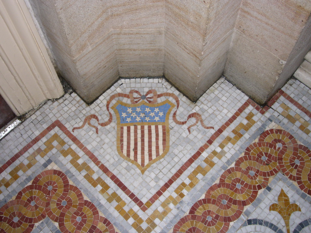 Coat of arms on the floor of the U.S. Capitol