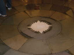 Star that marks the center of the four quadrants of the city, in the Crypt of the U.S. Capitol