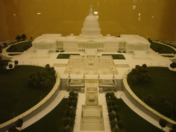 Scale model of the U.S. Capitol, in the Crypt of the U.S. Capitol