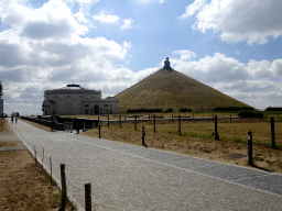 The Route du Lion road, the Mémorial 1815 museum, the Panorama of the Battle of Waterloo building and the Lion`s Mound