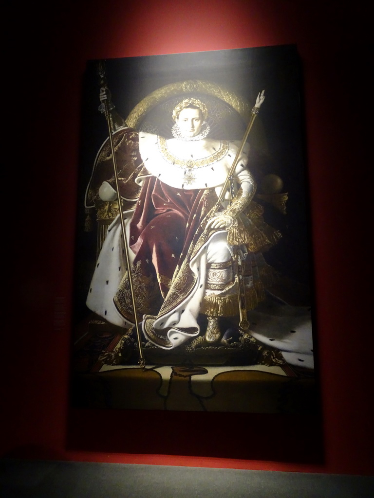 Portrait of Napoleon Bonaparte at the Lower Floor of the Mémorial 1815 museum