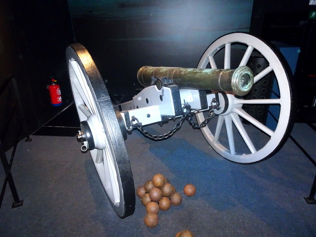 Cannon at the Lower Floor of the Mémorial 1815 museum