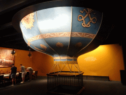 Hot air balloon at the Upper Floor of the Mémorial 1815 museum