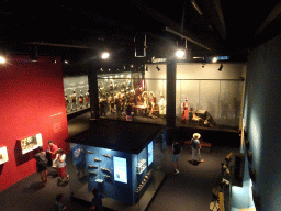 Lower floor of the Mémorial 1815 museum, viewed from the Upper Floor