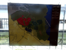 Map of the Belgian Provinces of 1815, in the lobby of the Mémorial 1815 museum