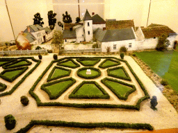 Scale model of the Hougoumont Farm at the Ground Floor of the Panorama of the Battle of Waterloo building