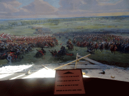 Section `Napoleon at the Head of His Staff` of the Panorama of the Battle of Waterloo, viewed from the Upper Floor of the Panorama of the Battle of Waterloo building, with explanation