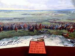 Section `Marshal Ney at the Head of the French Cavalry` of the Panorama of the Battle of Waterloo, viewed from the Upper Floor of the Panorama of the Battle of Waterloo building, with explanation