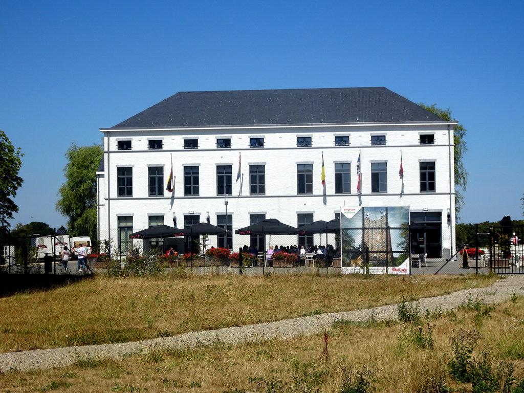 Front of the Le Bivouac de l`Empereur restaurant at the Route du Lion road