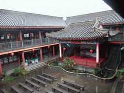 Inner square with a stage at the Nanjianzhou Ancient City at the Hainan Wenbifeng Taoism Park