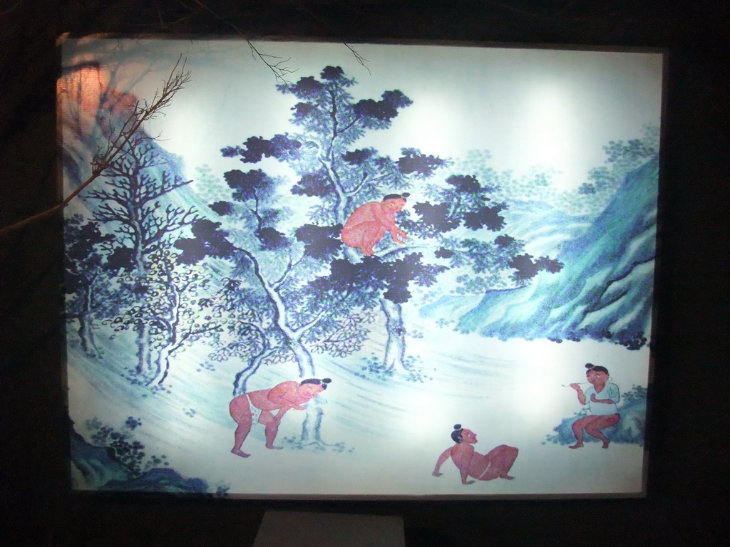 Painting at the museum at the Nanjianzhou Ancient City at the Hainan Wenbifeng Taoism Park