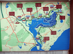 Map of Bamenwan Bay and surroundings, at the Xiachang Service Area