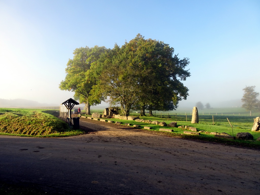 Crossing of the Rue des Dolmens and Tour streets, with the Dolmen of Wéris