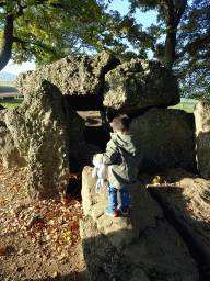 Max at the northeast side of the Dolmen of Wéris