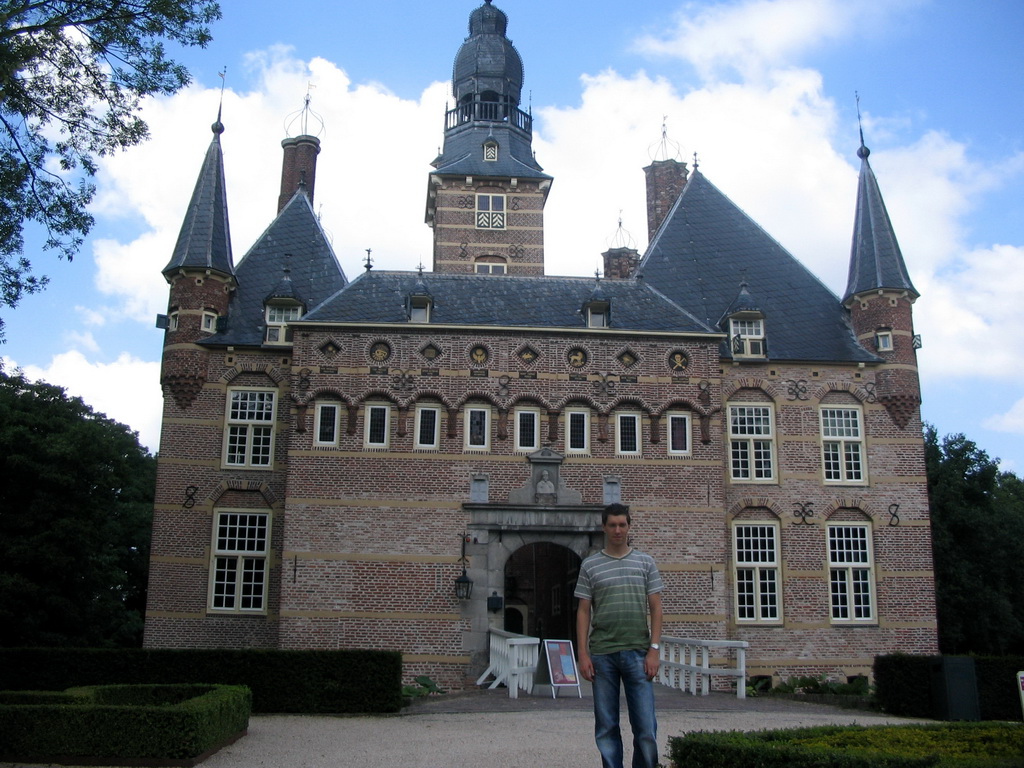 Tim in front of Wijchen Castle