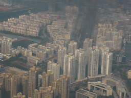 Buildings in the Haicang District, viewed from the airplane from Amsterdam