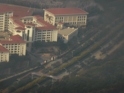 Xiamen Haicang Experimental Middle School in the Haicang District, viewed from the airplane from Amsterdam