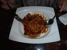 Pasta at the Italian restaurant at Siming North Road
