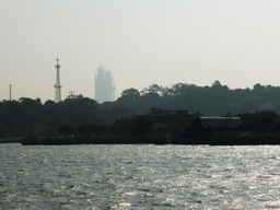 The north side of Gulangyu Island, viewed from the ferry from Xiamen Island