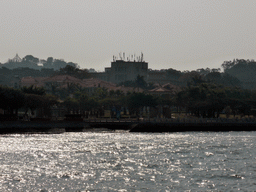 Buildings near the Neicuo`ao Ferry Terminal at Gulangyu Island, viewed from the ferry from Xiamen Island