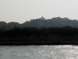 The west side of Gulangyu Island with Sunlight Rock, viewed from the ferry from Xiamen Island