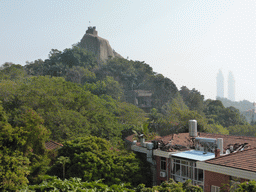 Qinyuan Garden and Sunlight Rock at Gulangyu Island, viewed from Jishan Road