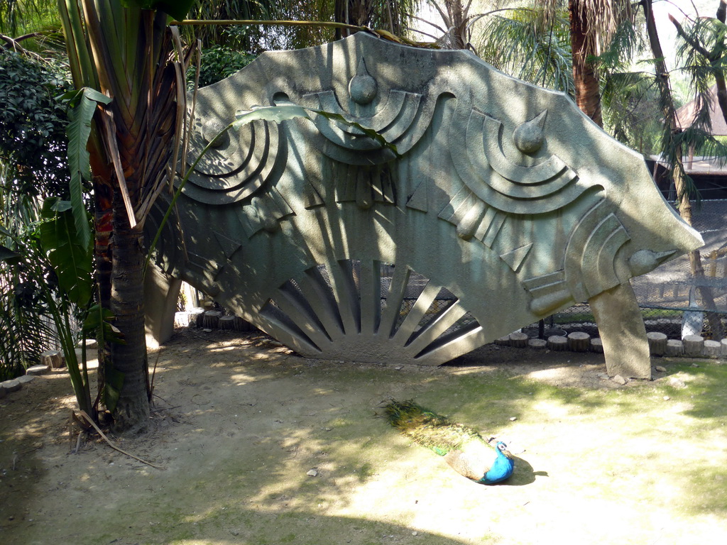 Peacock at the Aviary at Gulangyu Island