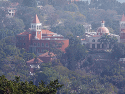 Buildings on top of the Twelve Grotto Heaven at the Shuzhuang Garden at Gulangyu Island, viewed from the garden of the house of Yin Chengzong at the Qinyuan Garden