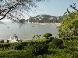Gangzaihou Beach at Gulangyu Island, viewed from the path to the Piano Museum