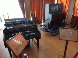 Old pianos in the Number 1 Hall of the Piano Museum at Gulangyu Island