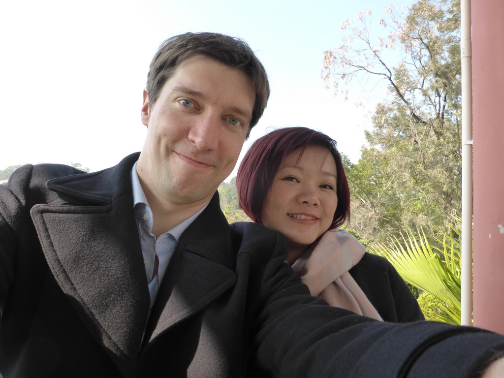 Tim and Miaomiao at the Bushan Pavilion at Gulangyu Island