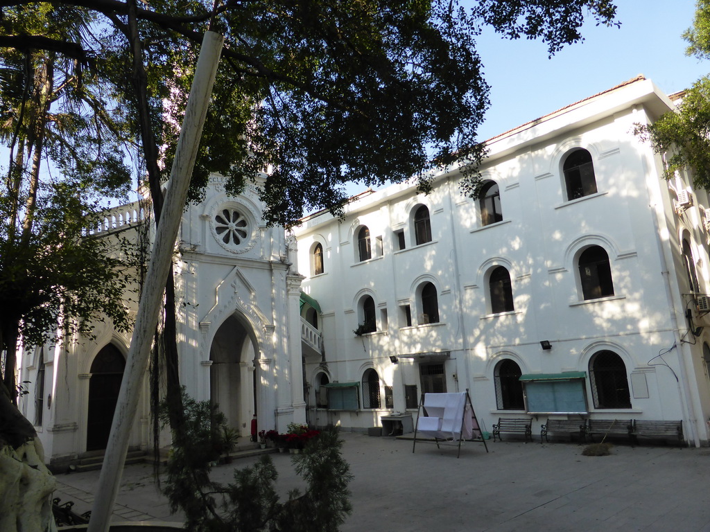 Front of the Catholic Cathedral at Lujiao Road at Gulangyu Island