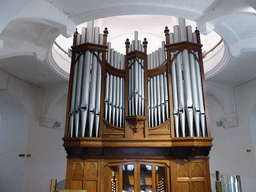 Large organ in the central hall of the Gulangyu Organ Museum at Gulangyu Island