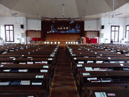 Interior of the Sanyi Hall church at Gulangyu Island