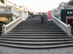 Staircase at the back of the Gulangyu Shopping Center at Longtou Road at Gulangyu Island