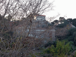 Building and pavilion at the Haoyue Park at Gulangyu Island, viewed from Fuding Rock