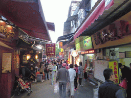 Shops and restaurants at Longtou Road at Gulangyu Island