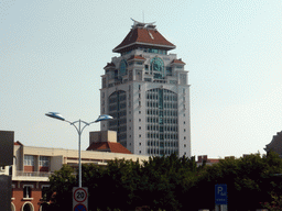 The tower of Xiamen University, viewed from the entrance to the Nanputuo Temple