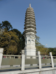 Western pagoda in the park in front of Nanputuo Temple