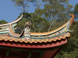 Decorations on the top of the Tushita Building of the Nanputuo Temple